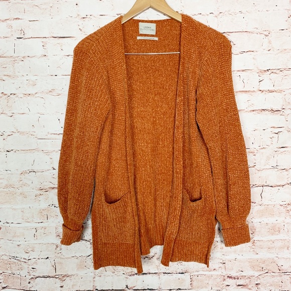 Urban Outfitters Sweaters - Urban Outfitters Burnt Orange Open Front Cardigan